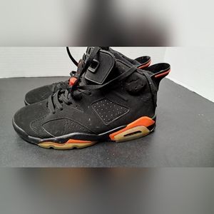 USED Nike Air Jordan 6 Retro Infrared 2014 US 8.5 Black AJ 6